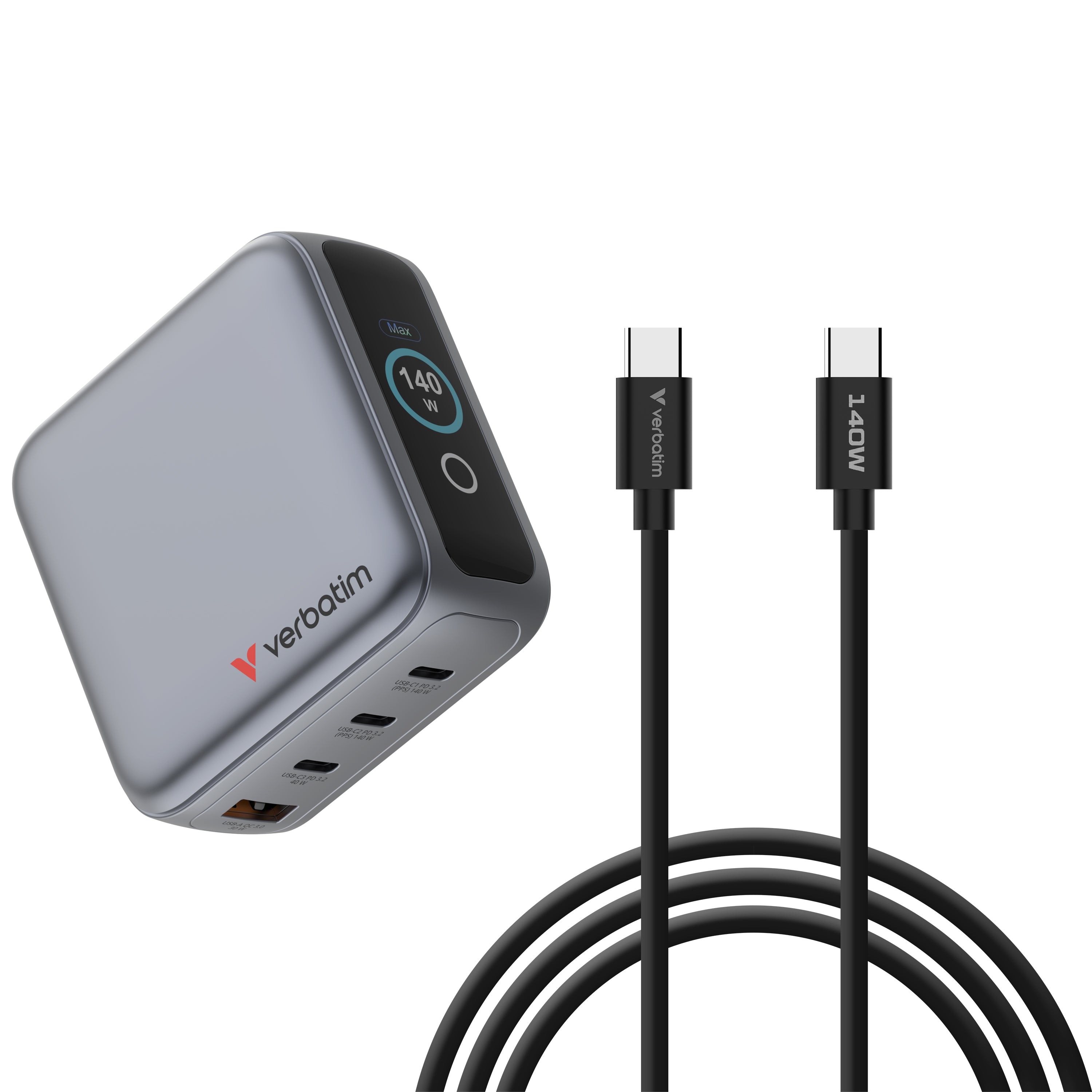 Mini GaN Charger 140W with Display
