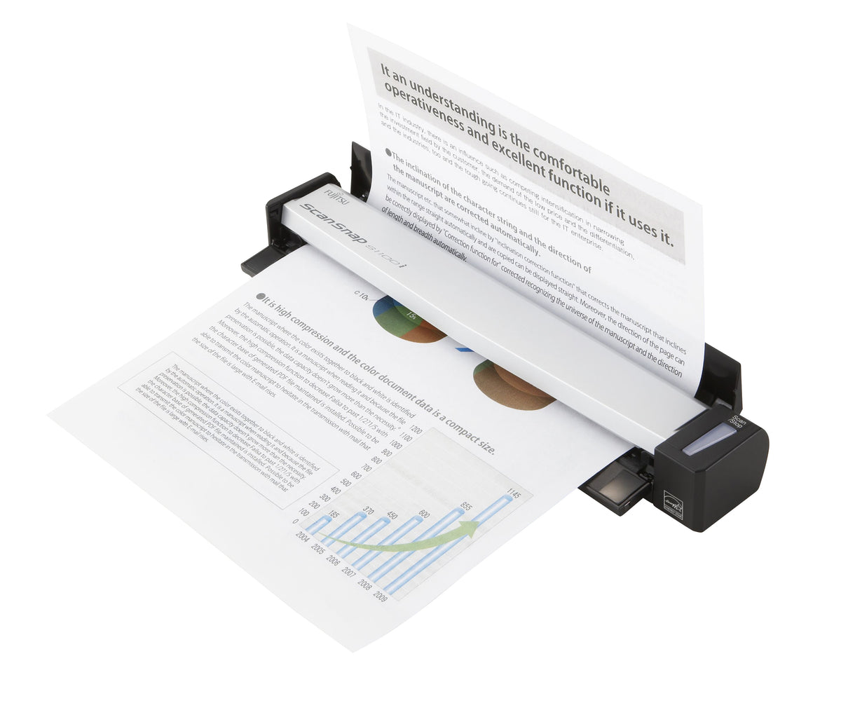 RICOH ScanSnap S1100i Scanner A4 color USB2.0 simplex 5.2sec per page USB Win und Mac ABBYY FineReader (P)