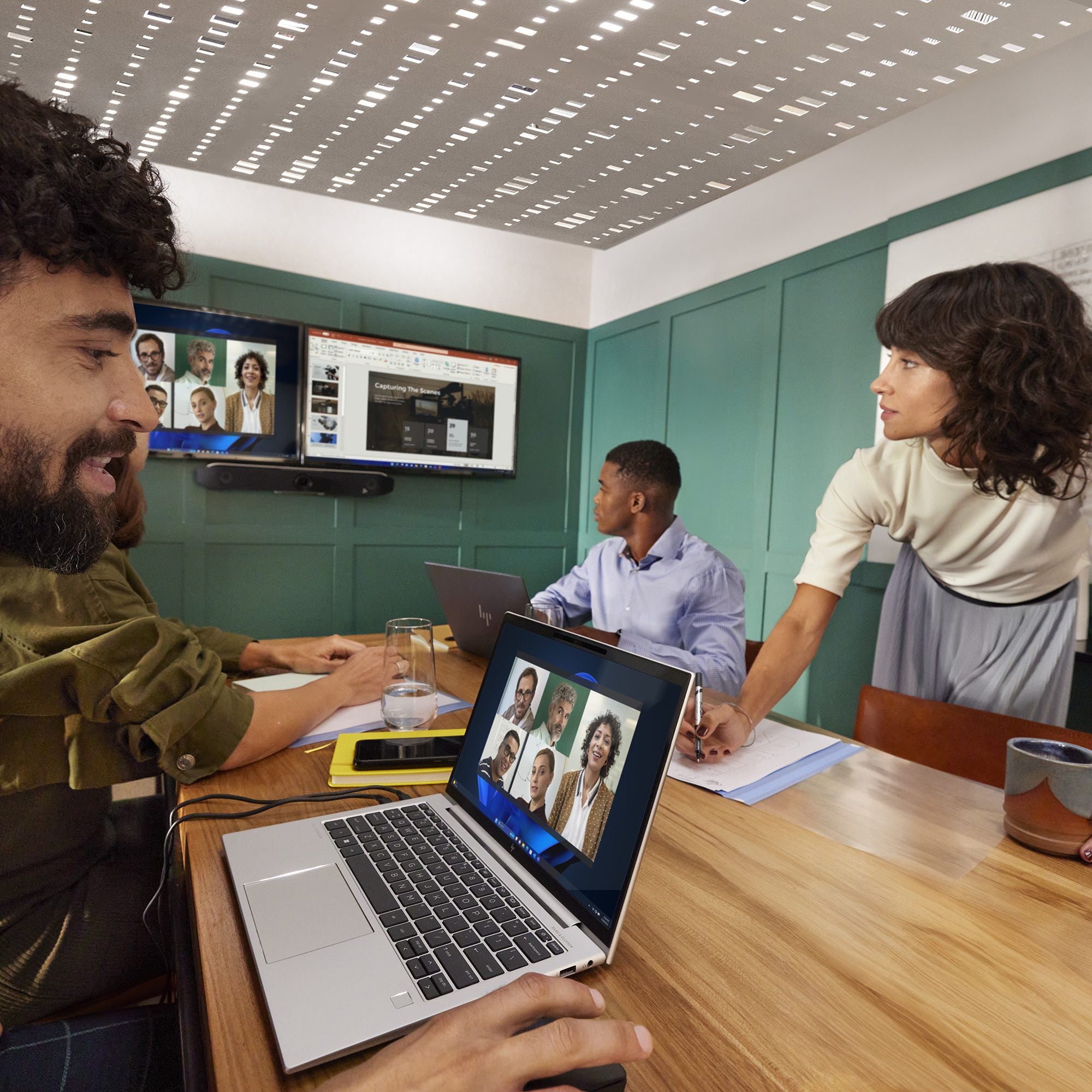 HP Poly Studio V52 USB Video Bar No Power Cord TAA No localization
