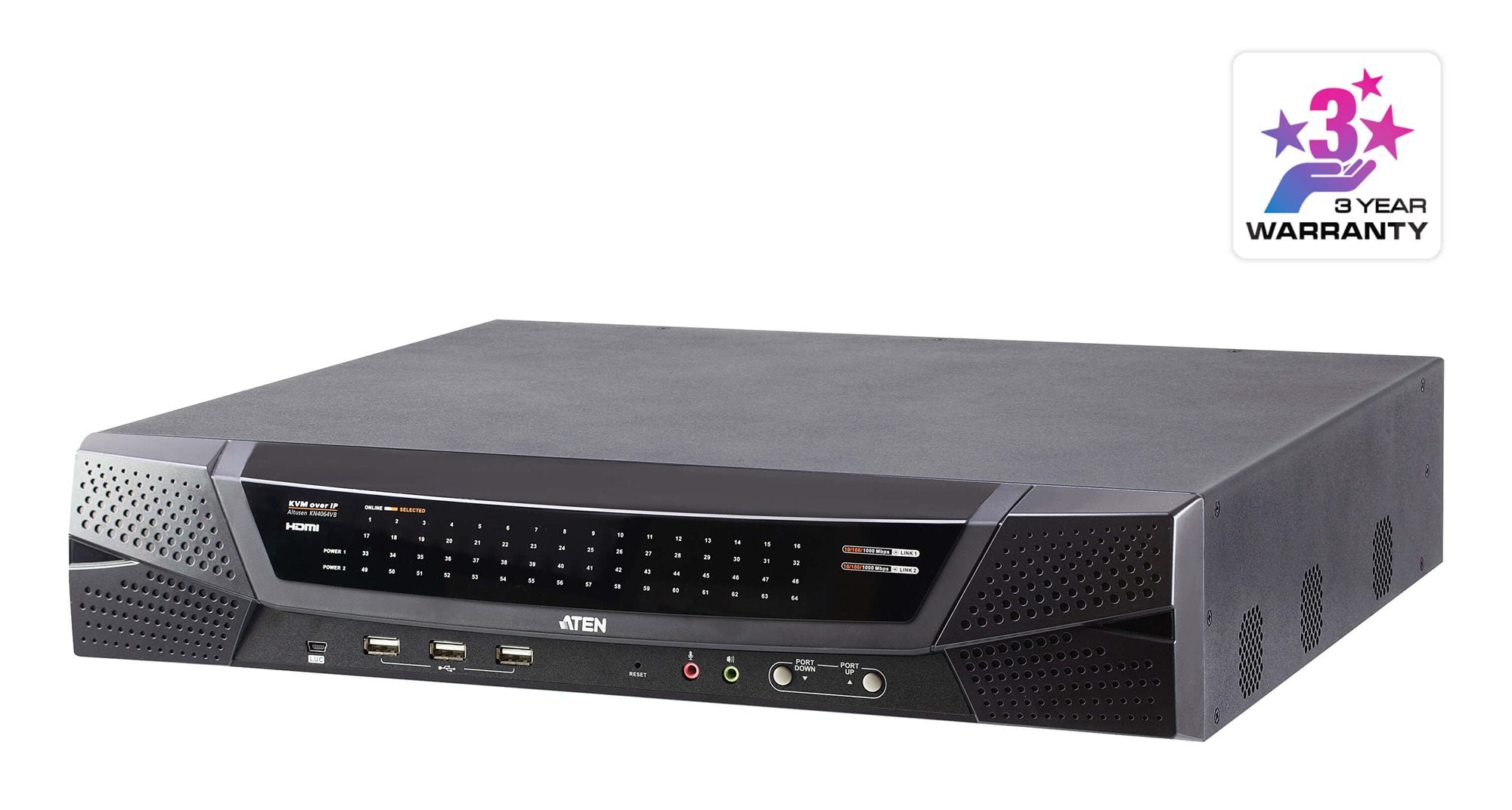 ATEN Premium KN4064VB  kvm IP 64 ports - 5 Users 1Loc./4Dist
