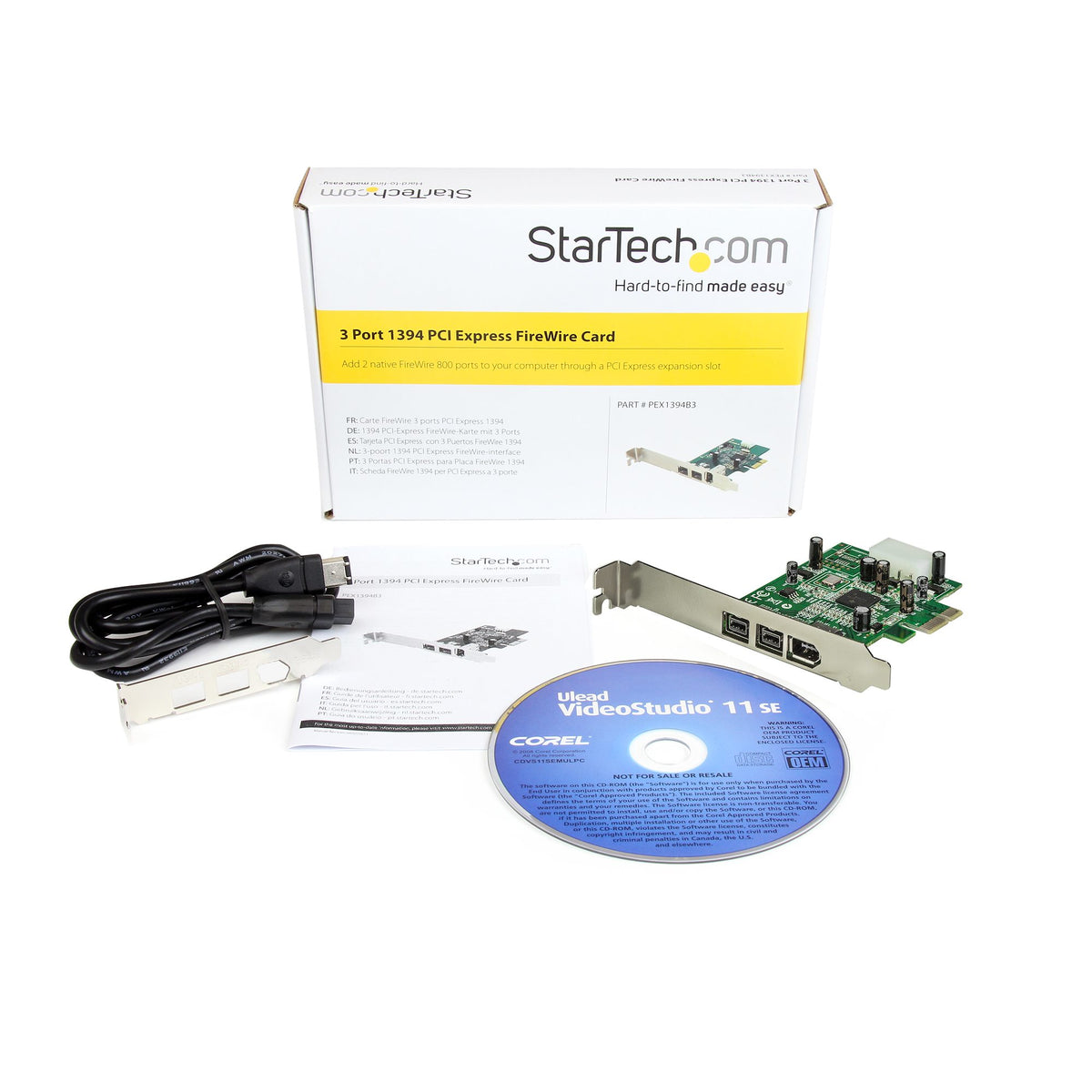 3 Port 2b 1a PCI Express FireWire Card