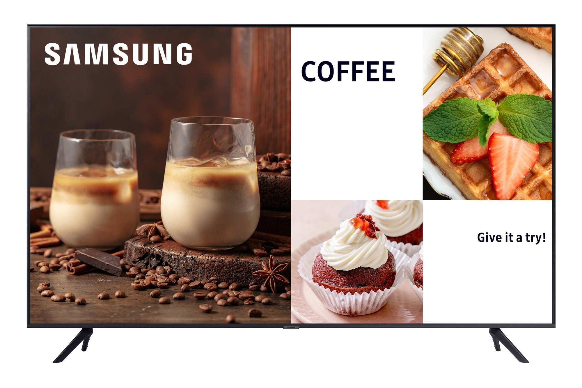 "Samsung LH55BECHLGUXEN affichage de messages Panneau plat de signalisation numérique 139,7 cm (55"") LED Wifi 4K Ultra HD Noir Intégré dans le processeur Tizen"