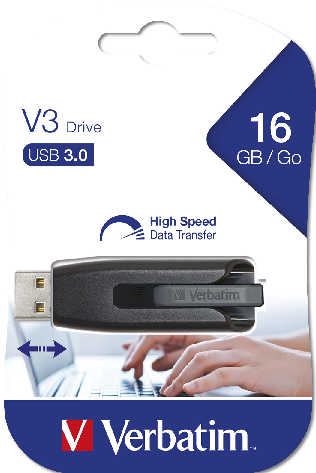 USB Memory/Verbatim V3 USB3.0 16GB Black