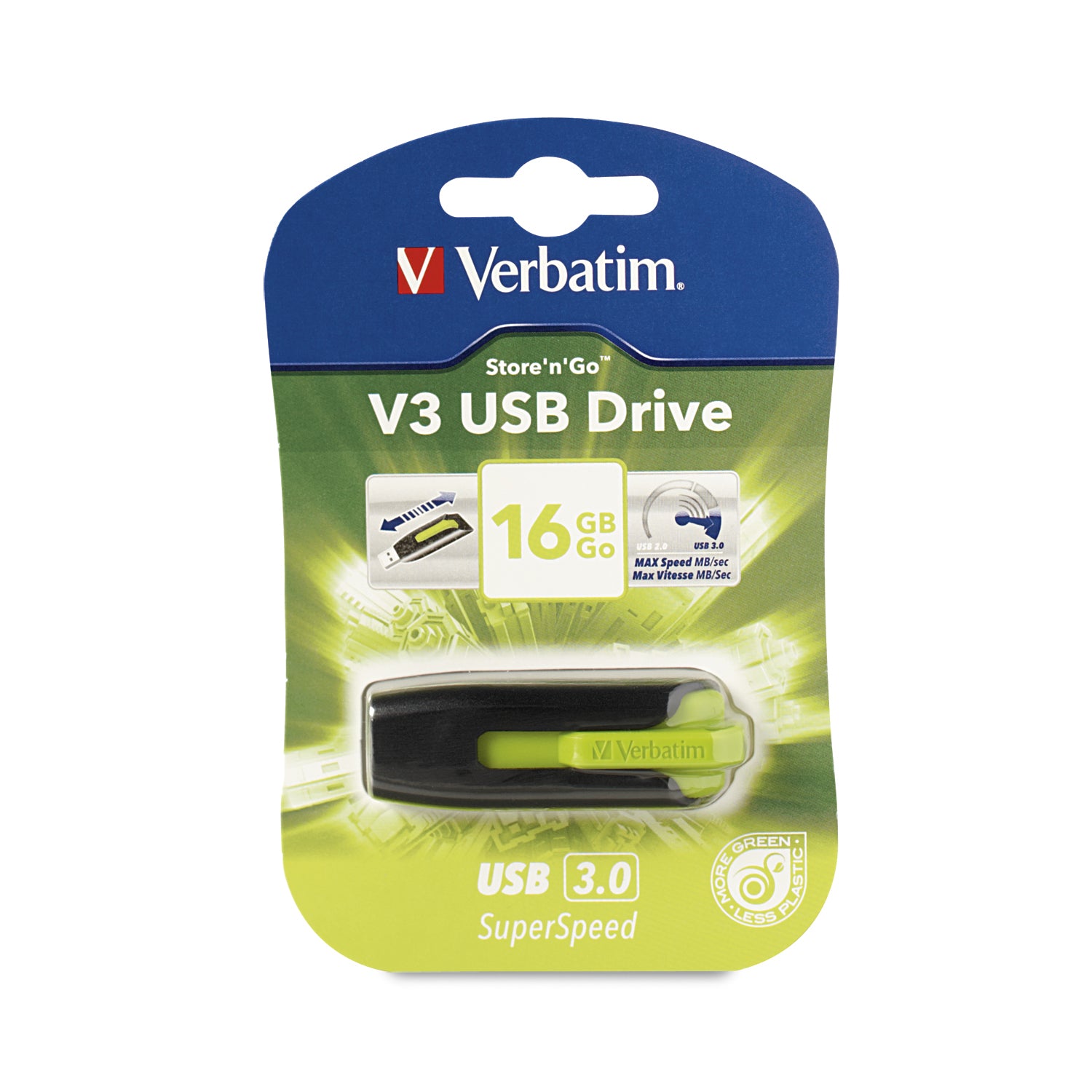 USB Memory/Verbatim V3 USB3.0 16GB Green
