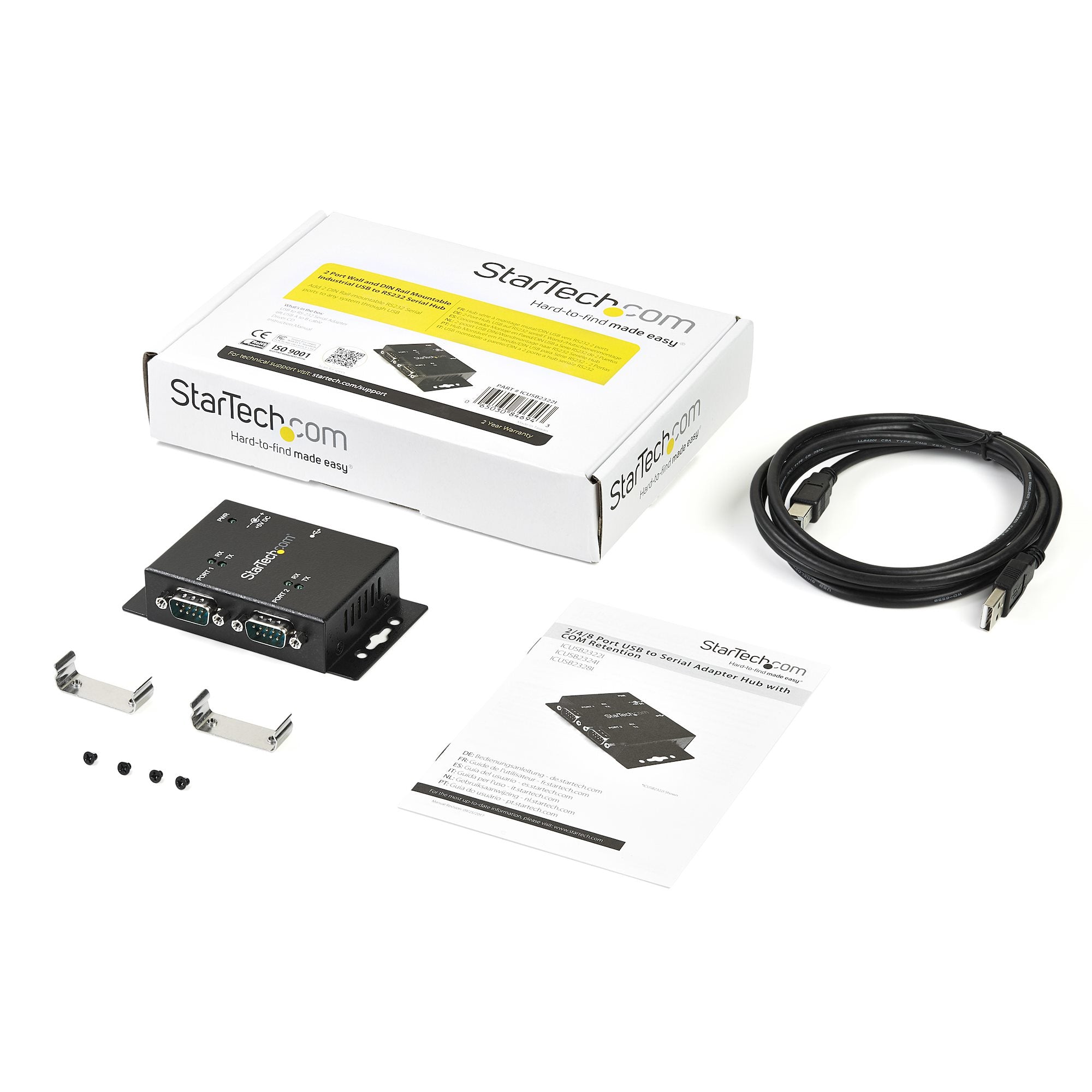 2 Port USB 2.0 to Serial Adapter Hub