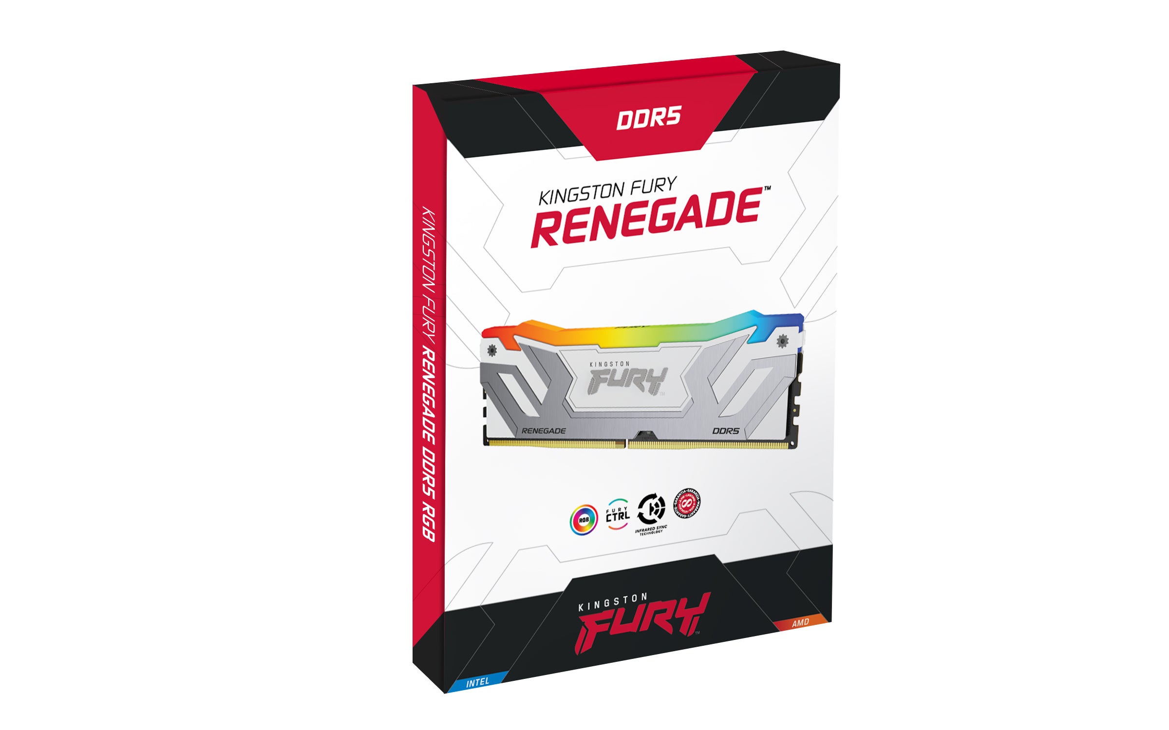 KINGSTON 48Go 8800MT/s DDR5 CL42 CUDIMM Kit of 2 FURY Renegade RGB White