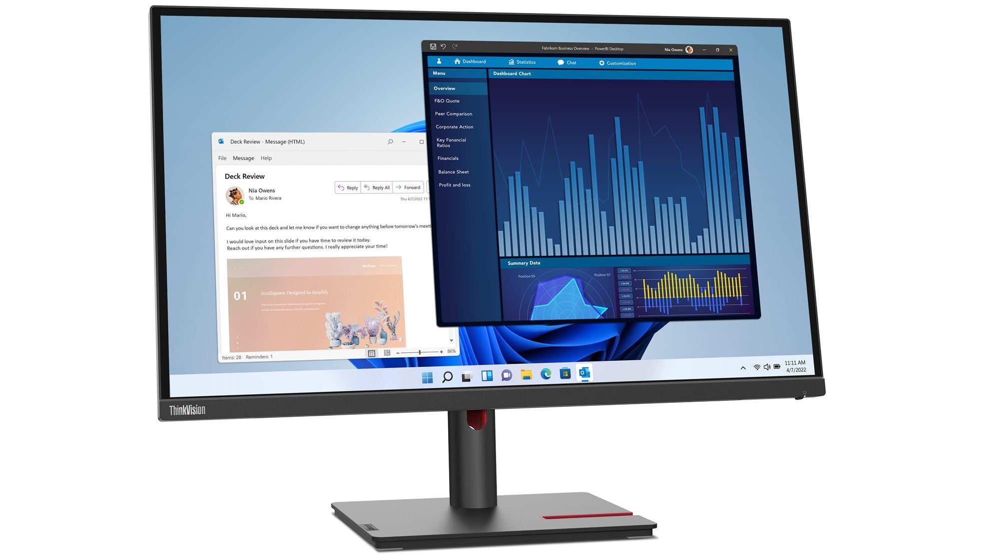 LENOVO ThinkVision T27p-30 27p Monitor with ThinkVision MC60 webcam HDMI