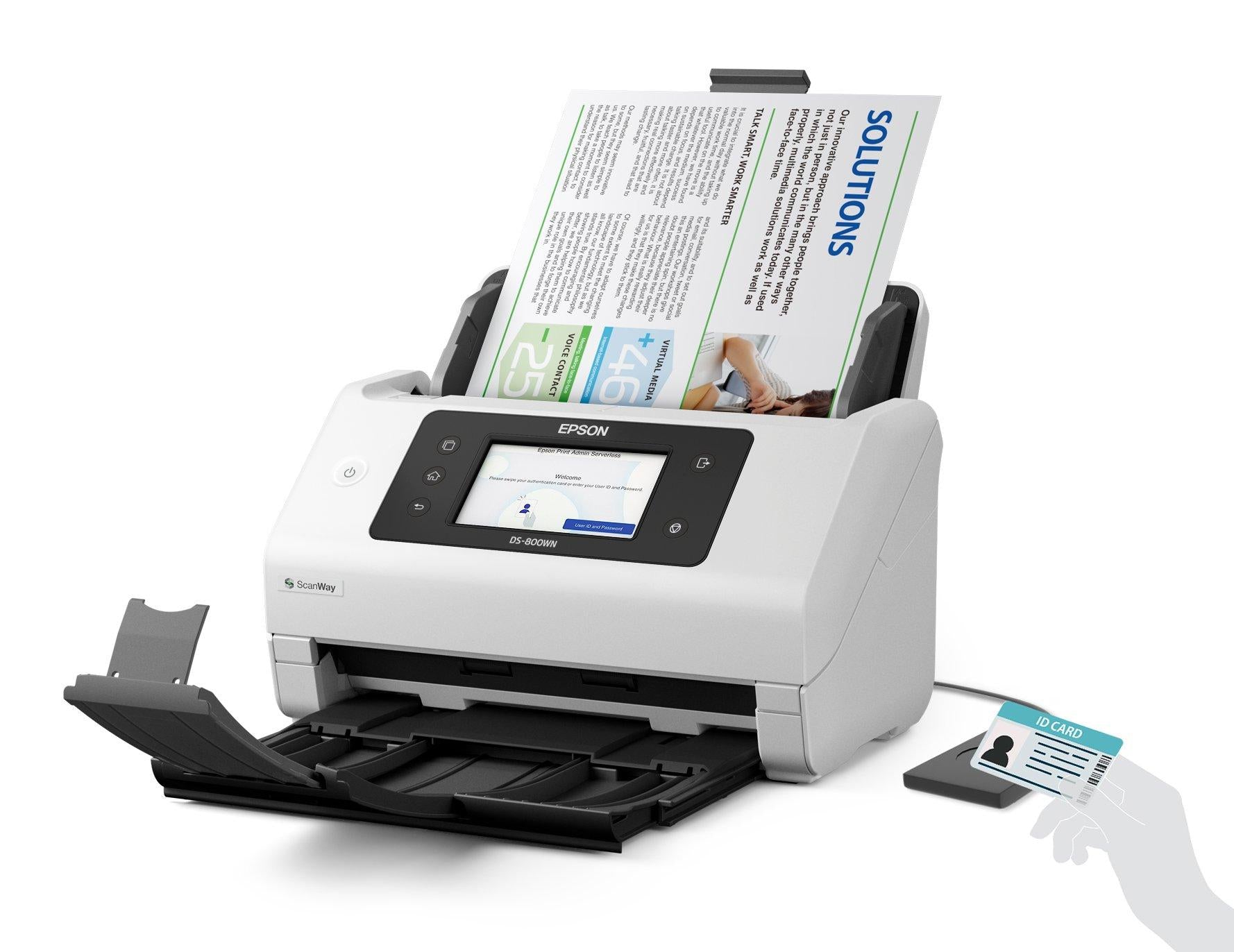 EPSON Scanner A4 network and Wifi autonome compatible with Open Platform 50ppm/100ipm feeder 100 sheets