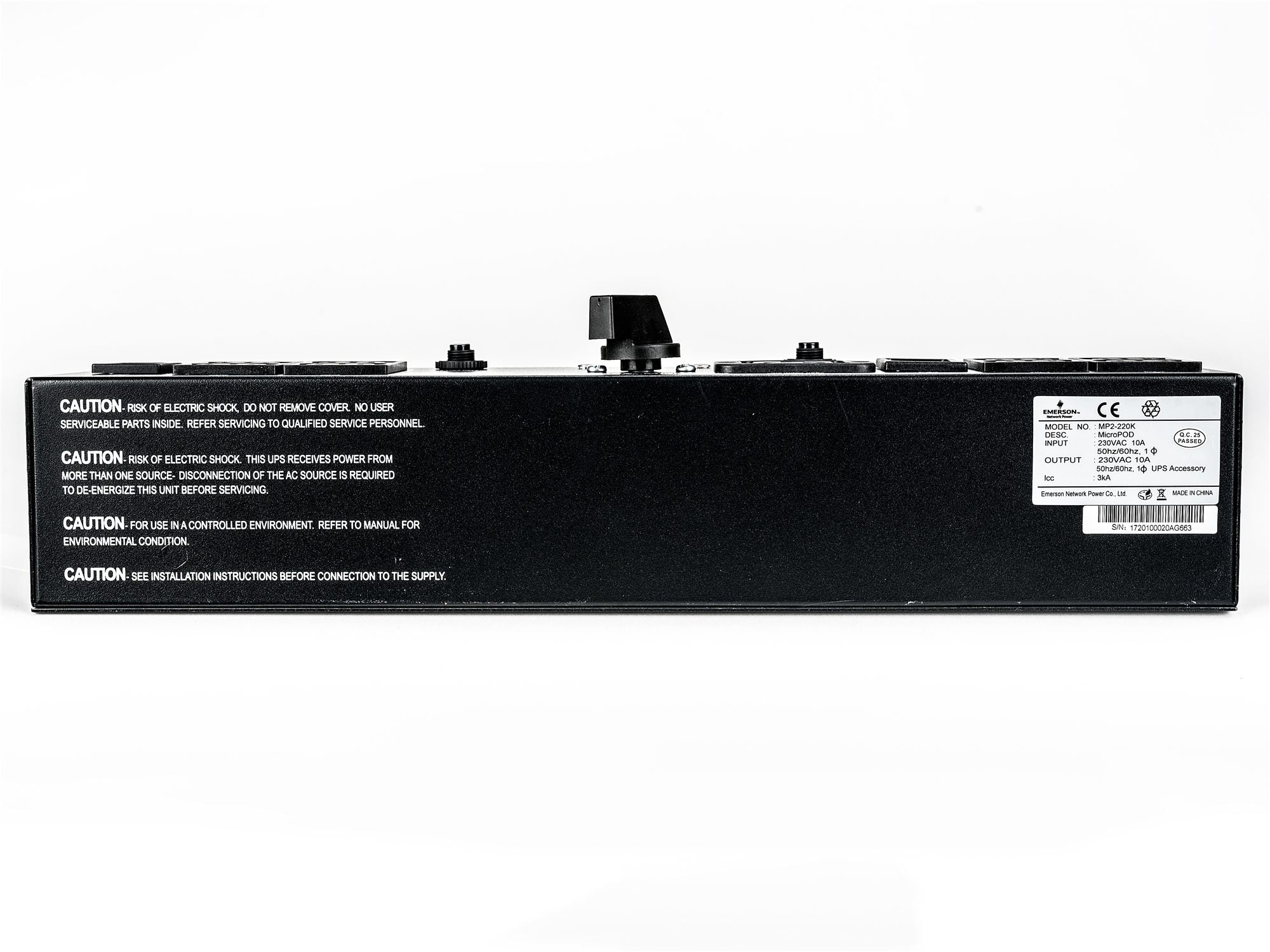 Liebert 2U MicroPod Bypass up to 2kVa
