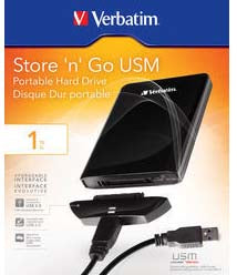 HDD 2.5"/USM 1TB USB 3.0 Black