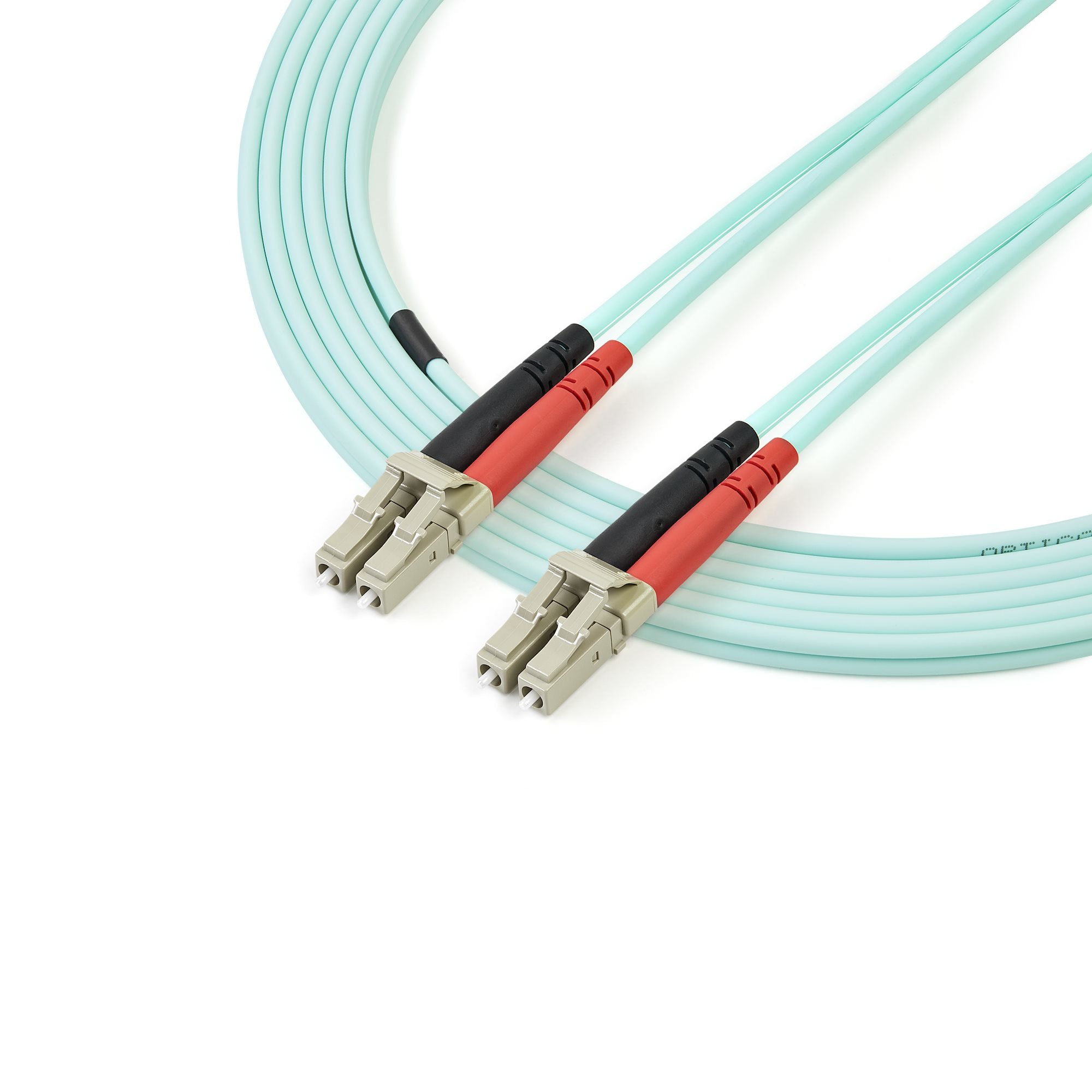 5m 10 Gb Aqua Fiber Patch Cable LC/LC