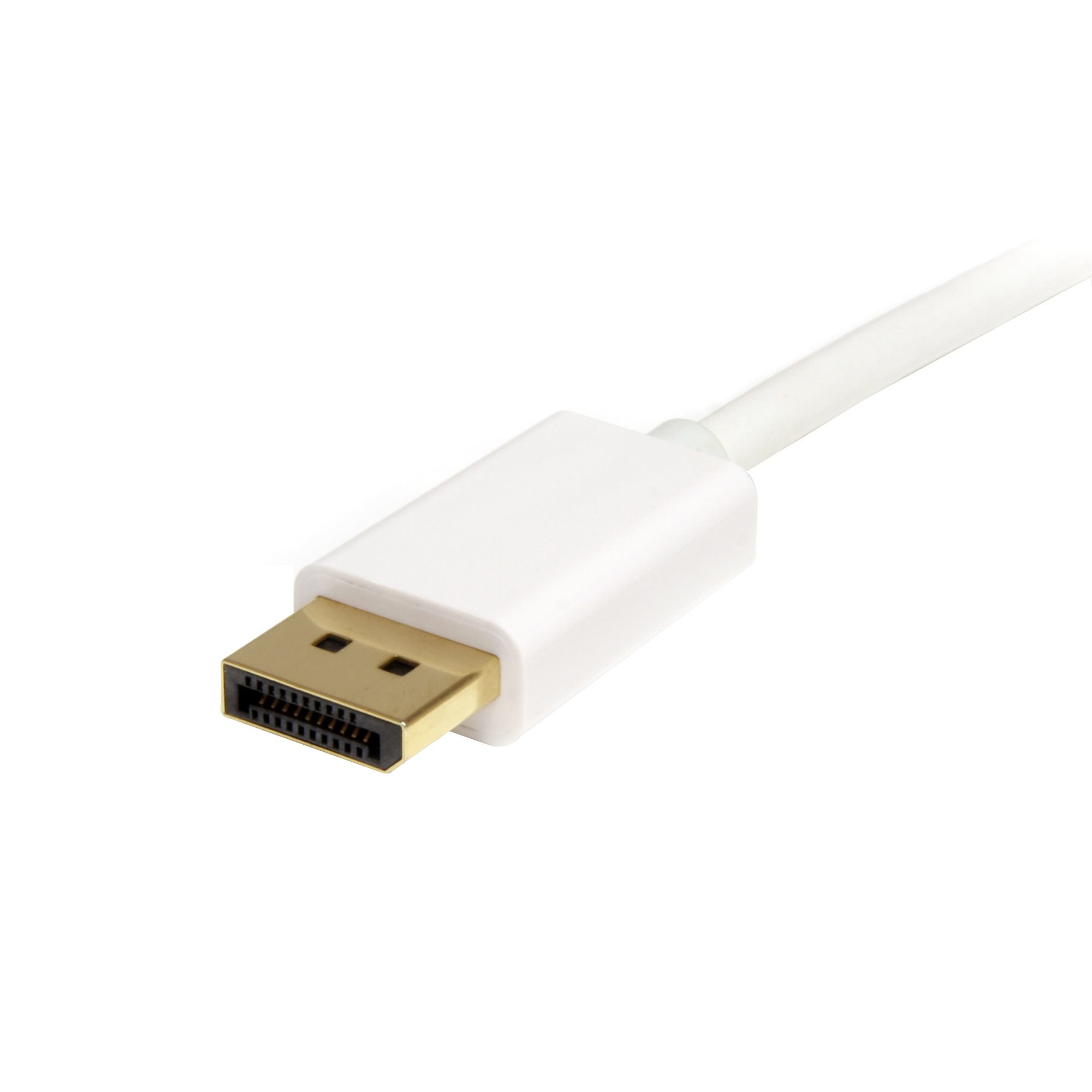 1m White Mini DP to DP 1.2 Cable