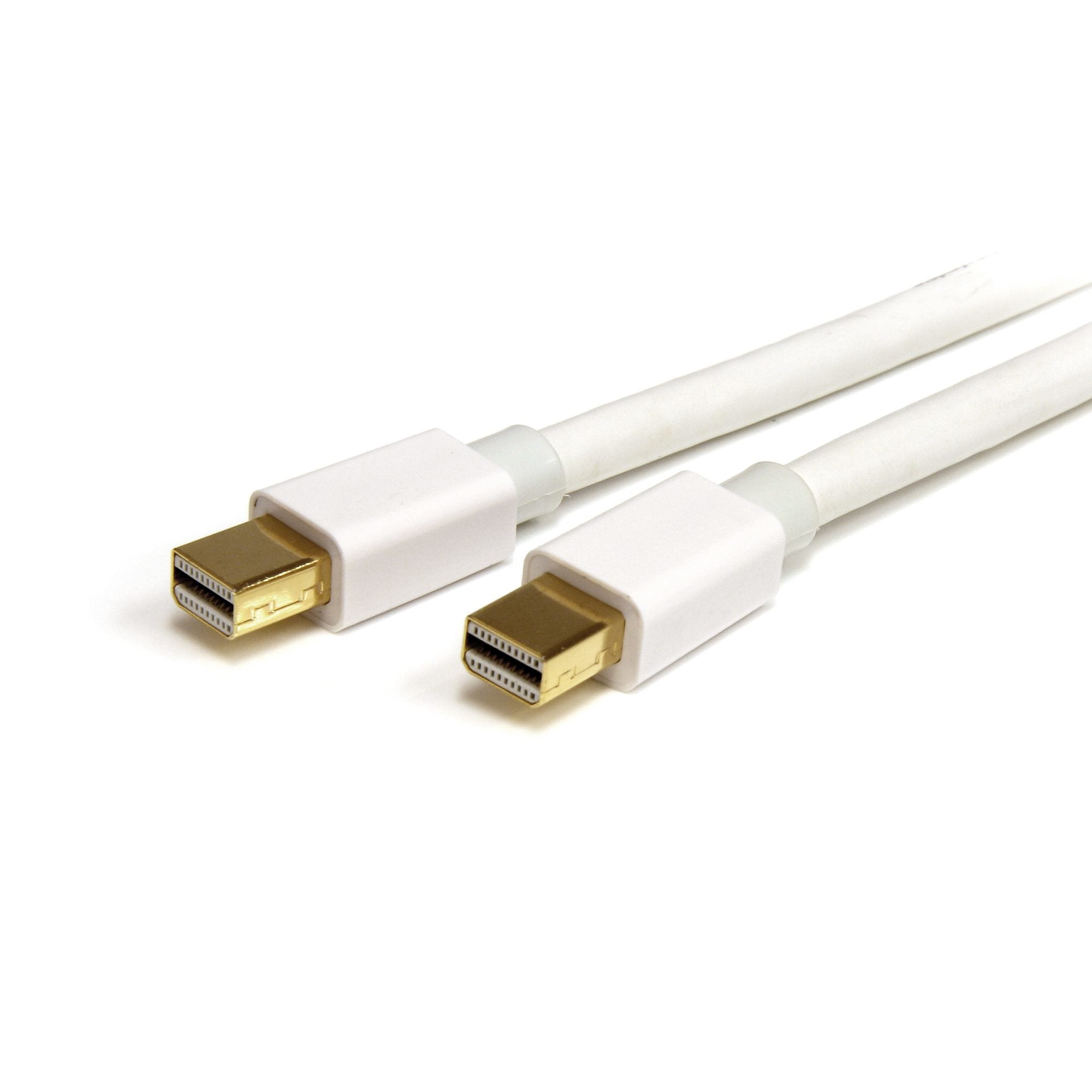 1m 3 ft White Mini DisplayPort 1.2 Cable