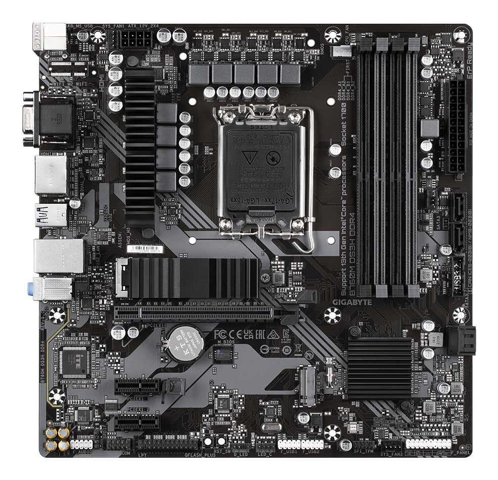 GIGABYTE B760M DS3H DDR4 carte mere Intel B760 Express LGA 1700 micro ATX