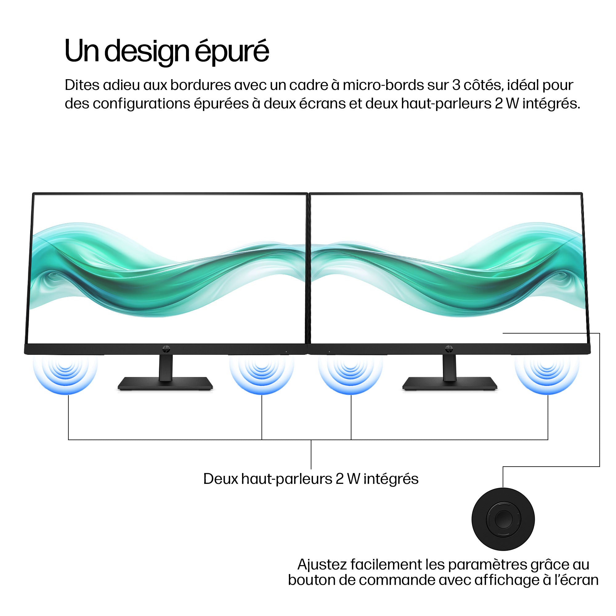 HP Series 3 Pro 23.8 inch FHD Monitor - 324ph écran plat de PC 60,5 cm (23.8") 1920 x 1080 pixels Full HD LCD Noir