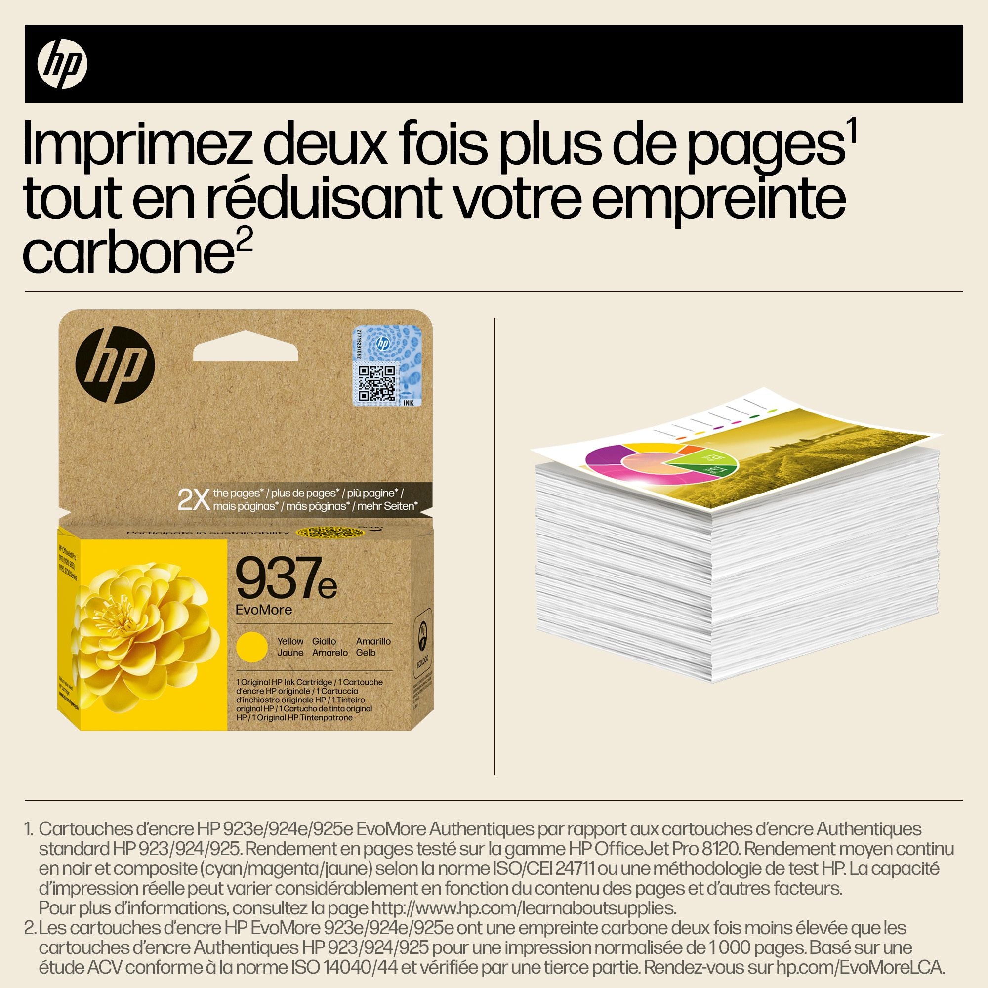 HP 937e EvoMore Yellow Original Ink Cartridge