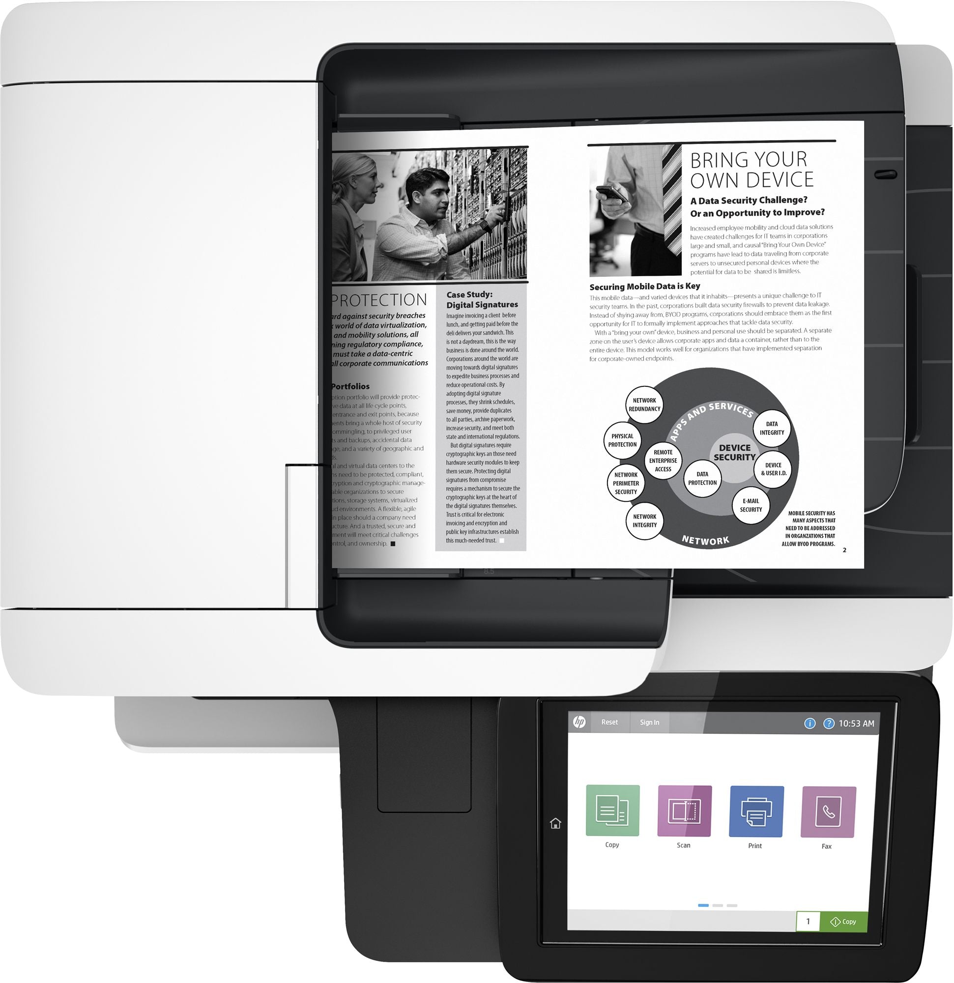 HP LaserJet Enterprise MFP M528dn MFP Mono laser A4 43ppm Copy 43ppm Print 650sheets USB LAN imprimante laser monochrome