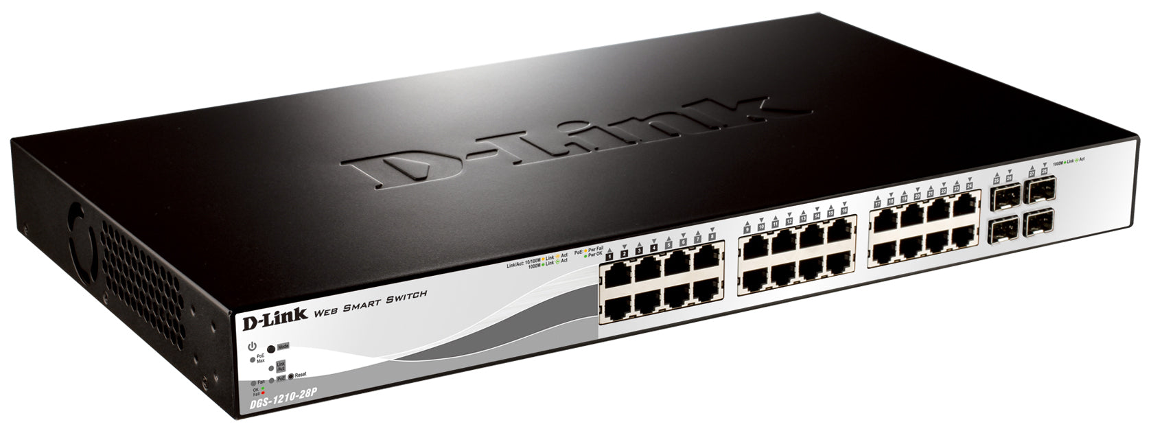 D-LINK 28-Port Layer2 PoE Gigabit Smart Managed Switch dlink green 3.0 24x 10/100/1000Mbit/s TP RJ-45 PoE Port 802.3at