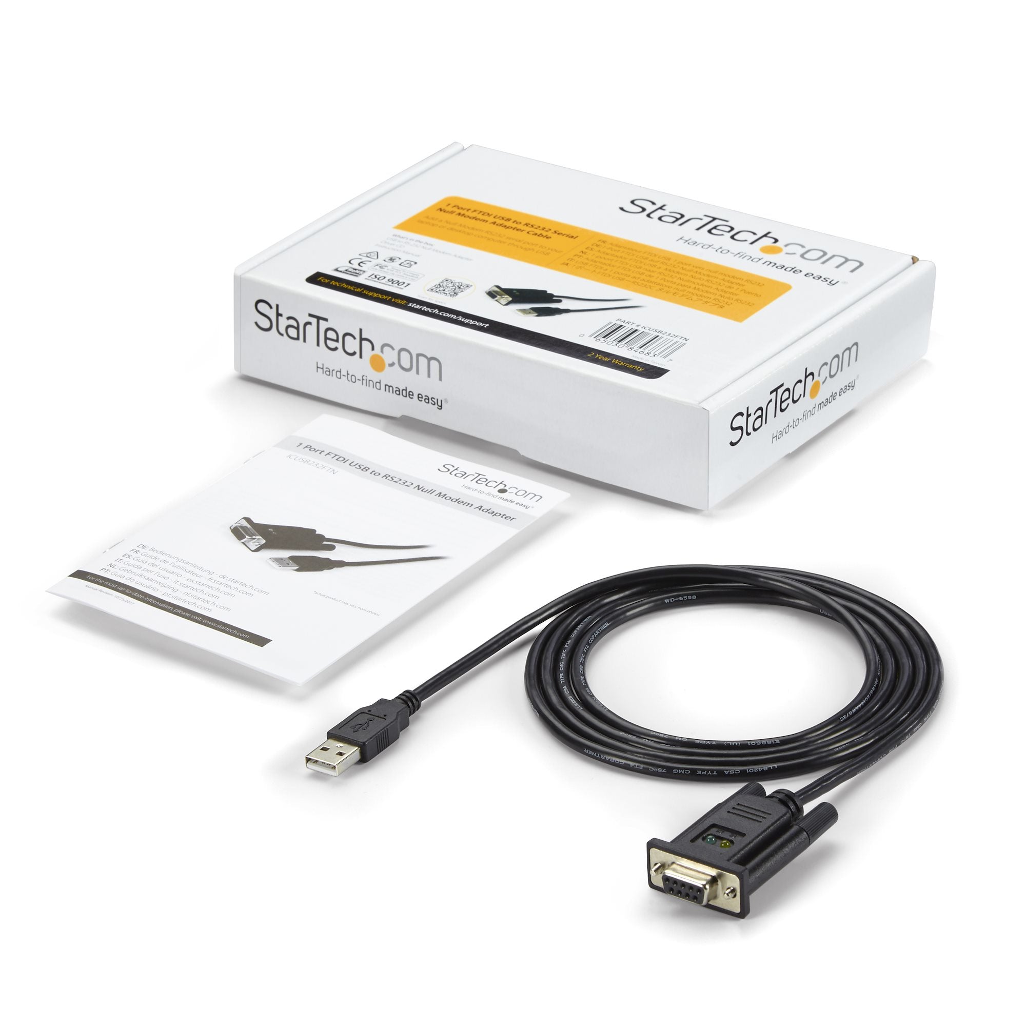 USB to Null Modem Serial DCE Adapter
