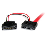 0.5m Slimline SATA F to SATA Cable