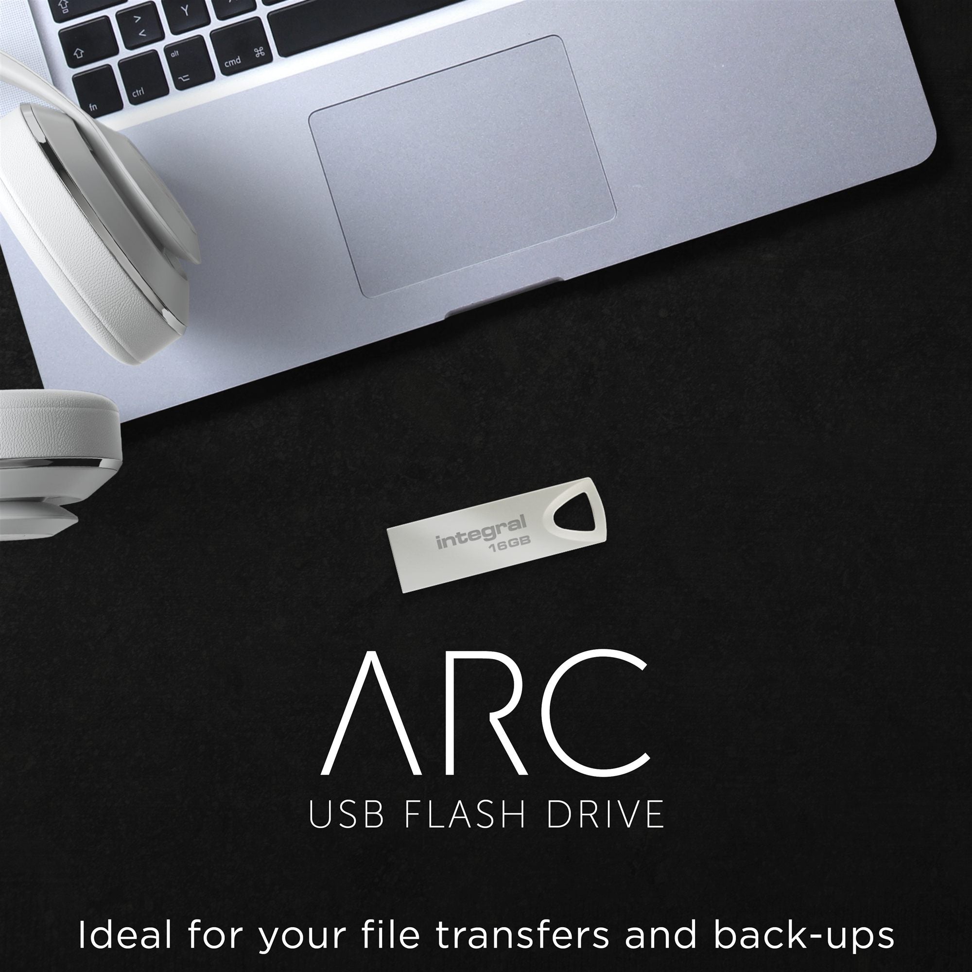 16GB USB 2.0 Metal Arc