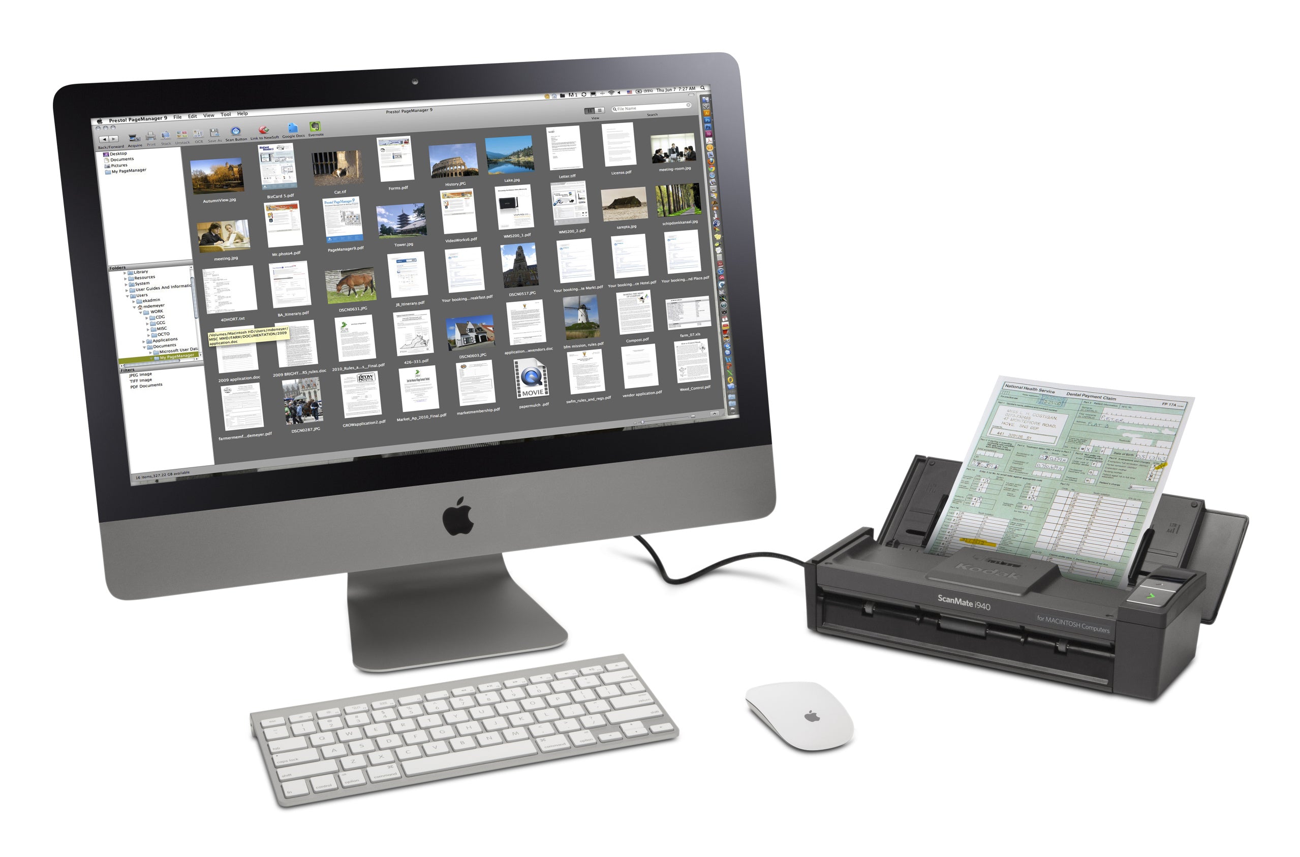 Kodak ScanMate i940 Scanner ADF 600 x 600 DPI A4 Noir, Gris