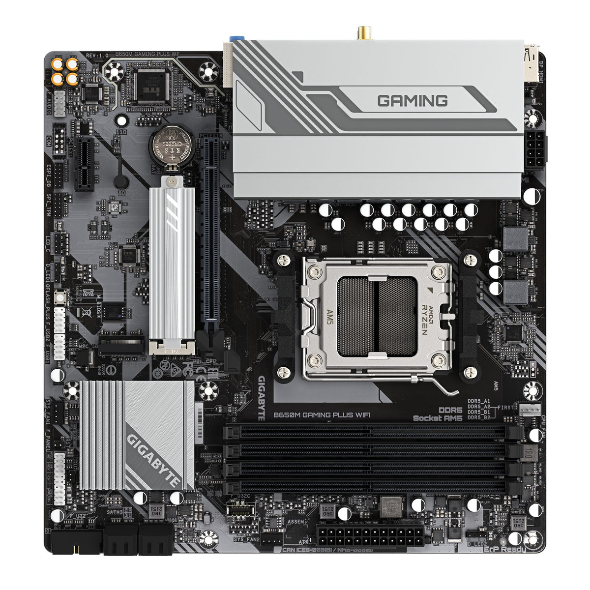 GIGABYTE B650M GAMING PLUS WIFI AMD B650 Emplacement AM5 micro ATX