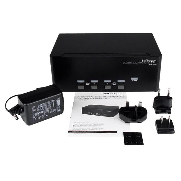 Switch KVM DVI triplo USB