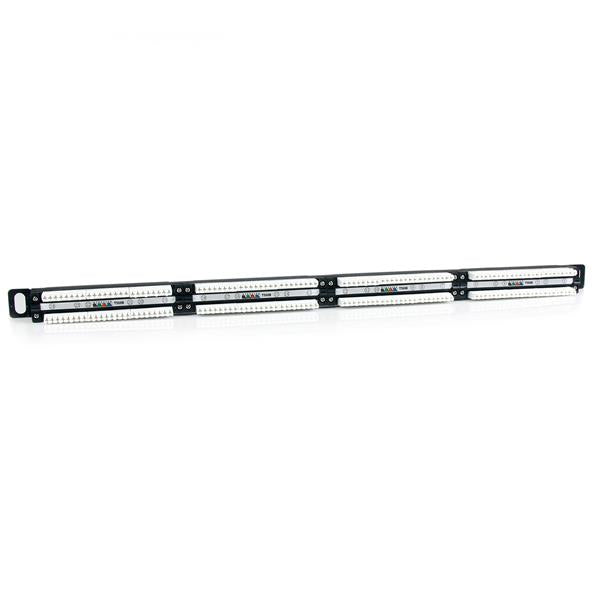24 Port 0.5U Rackmount Cat5e Patch Panel