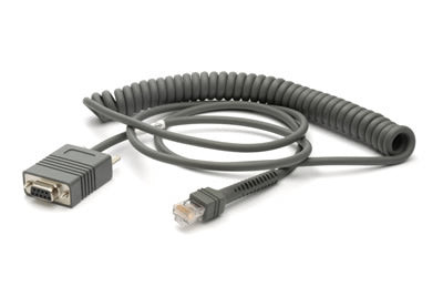 Zebra RS232 Cable - 2,7 m - DB-9 - RS-232 - Gris