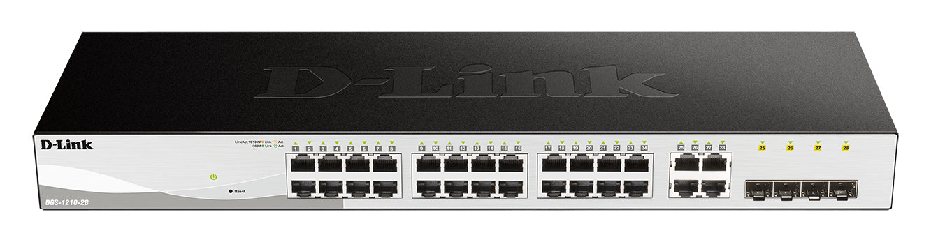 D-LINK 28-Port Layer2 Smart Managed Gigabit Switch dlink green 3.0 24x 10/100/1000Mbit/s TP RJ-45 Port4x TP Combo Port/SFP Slot