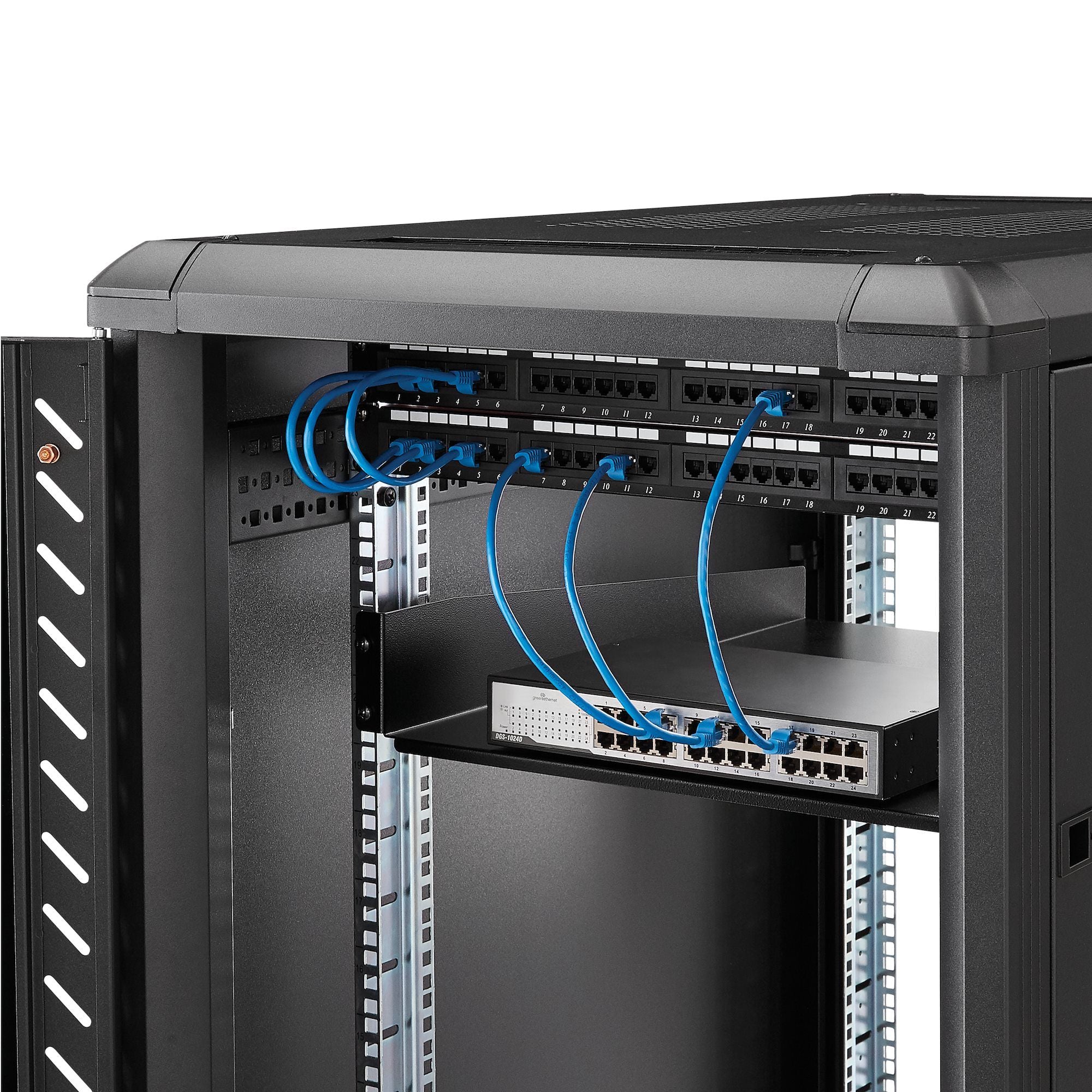 2U 22" Fixed Rack Mount Cantilever Shelf