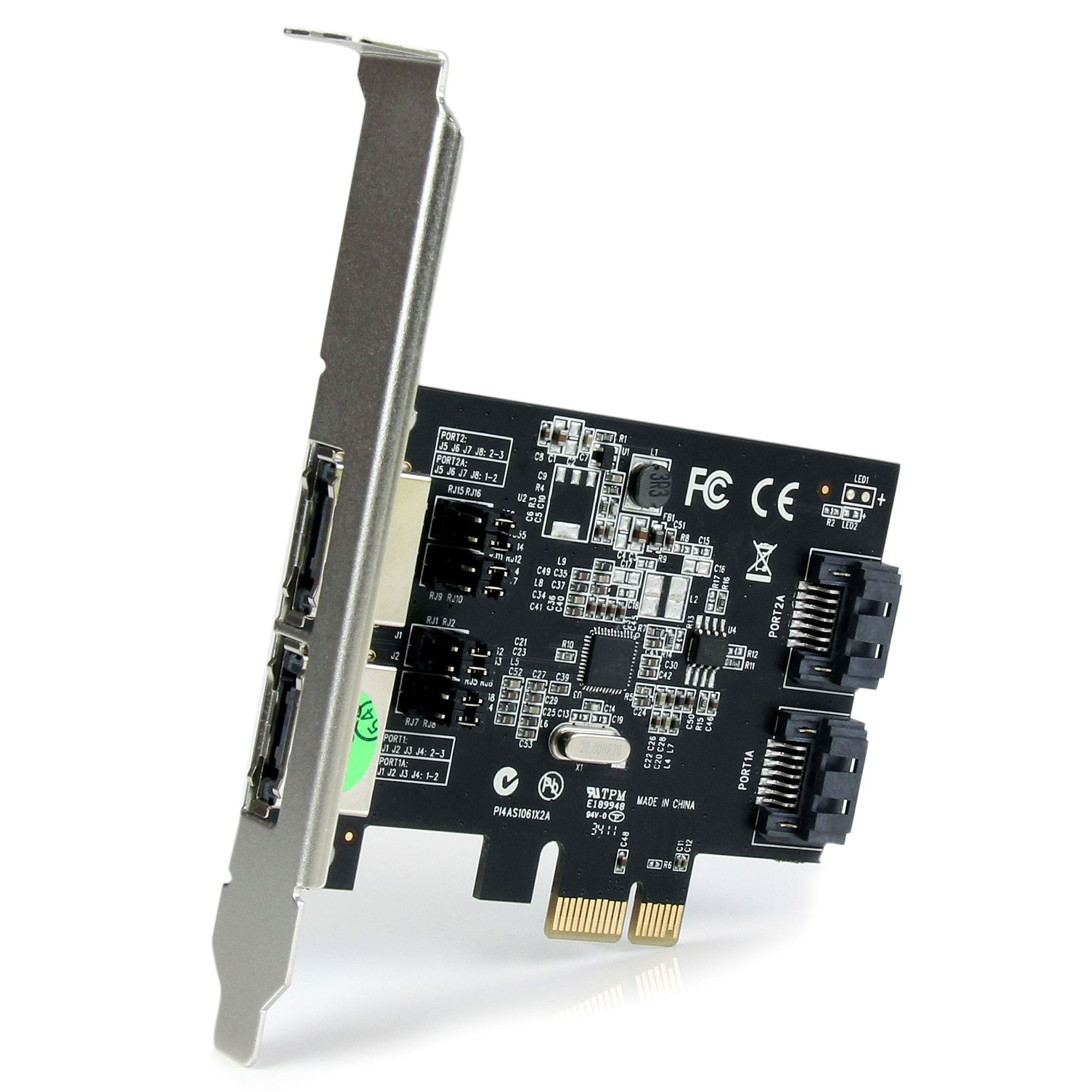 2Port PCIe SATA III eSATA Controller