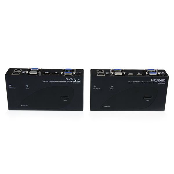 USB Dual VGA over Cat5 KVM Extender