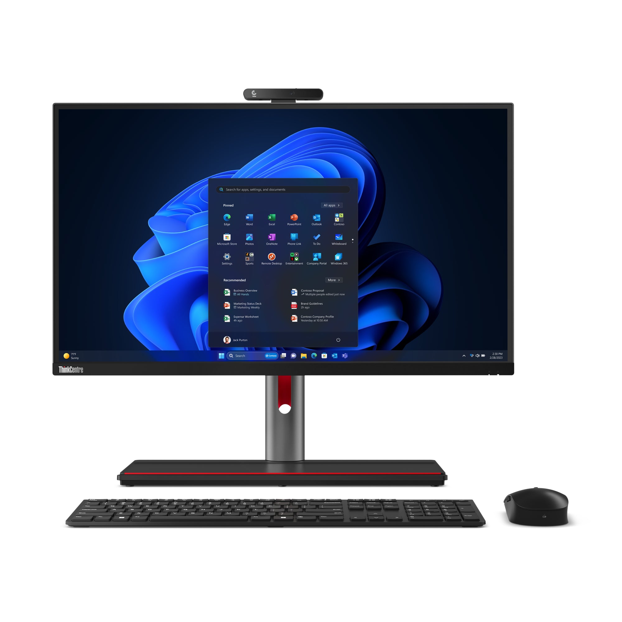 "Lenovo ThinkCentre M90a Pro Gen 4 Intel® Core™ i7 i7-13700 68,6 cm (27"") 2560 x 1440 pixels PC All-in-One 16 Go DDR5-SDRAM 512 Go SSD NVIDIA GeForce RTX 4050 Wi"