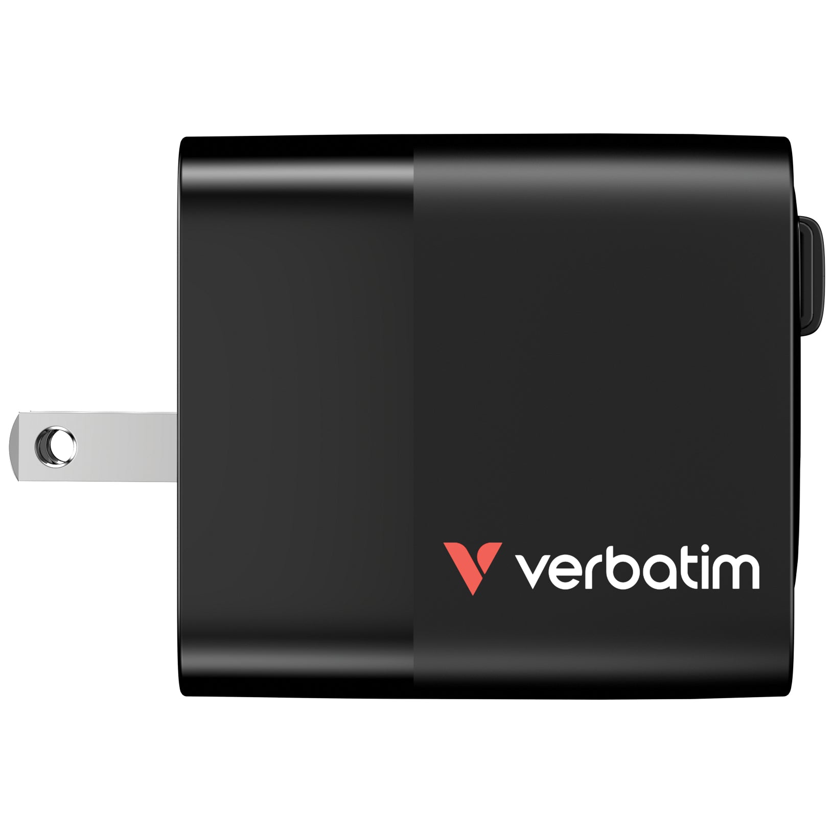 VERBATIM GAN CHARGER 65W 2 PORT RETR CABLE US/EU/UK ADP WCF (P)