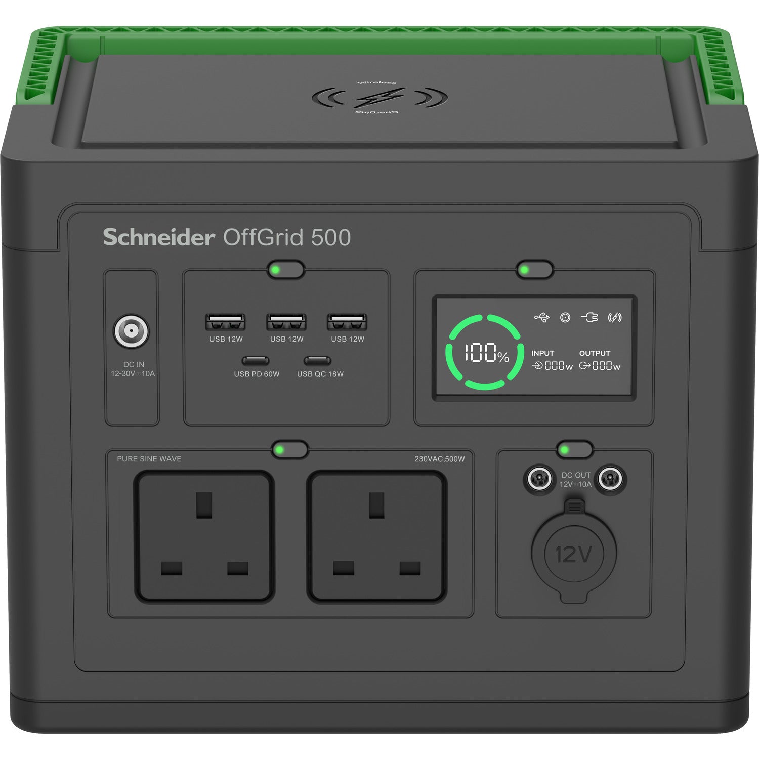 APC Schneider OffGrid Portable Power Station 500 517Wh Lithium-ion 2 UK Sinewave