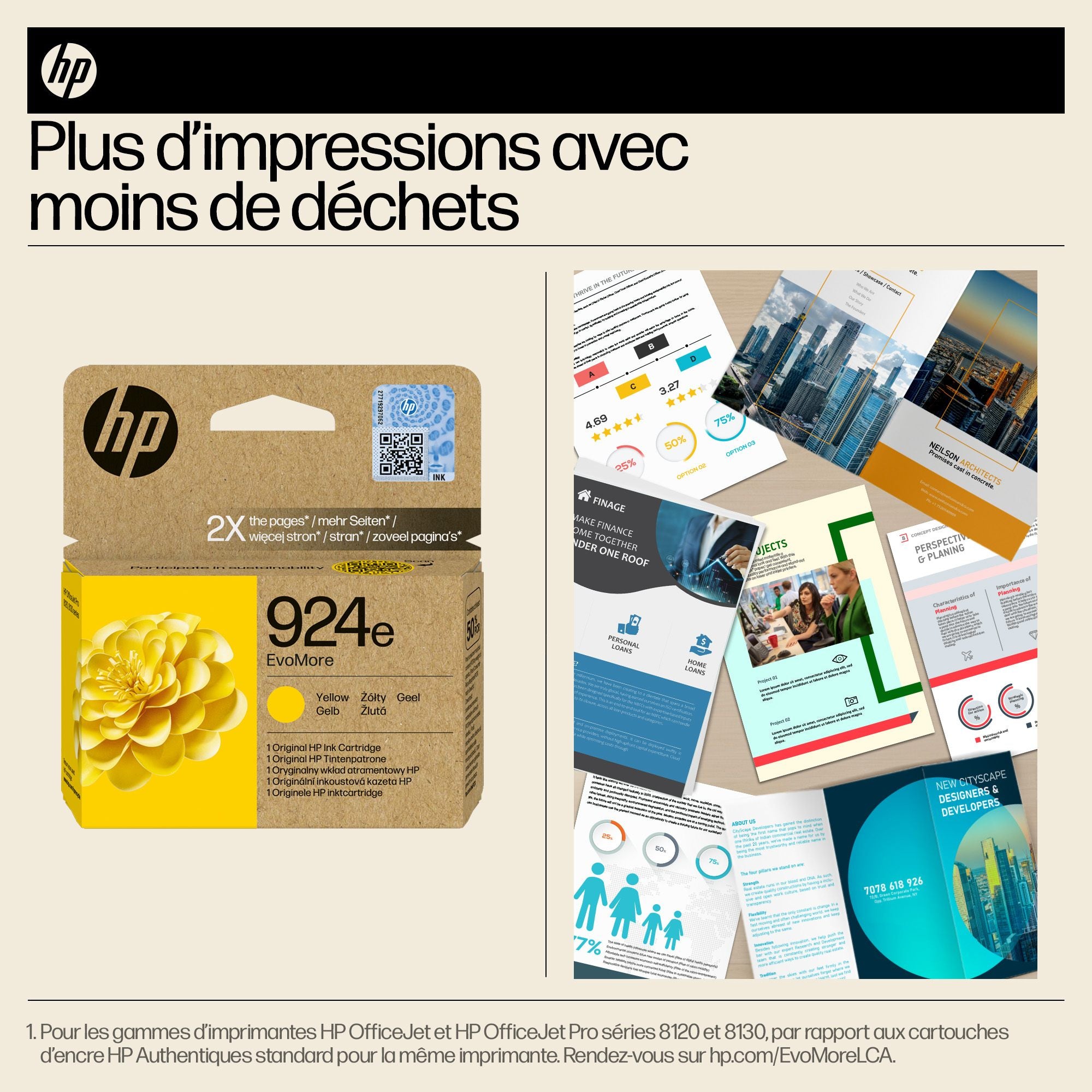 HP 924e EvoMore Yellow Original Ink Cartridge