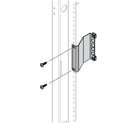 Middle Atlantic 2 RU Rackrail Recessor, 3 ines Deep