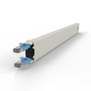 PATCHBOX ONE CASSETTE CAT6A STP BLEU 0,8 m 8U