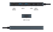 HyperDrive Flex 5 Port USB-C Hub Black