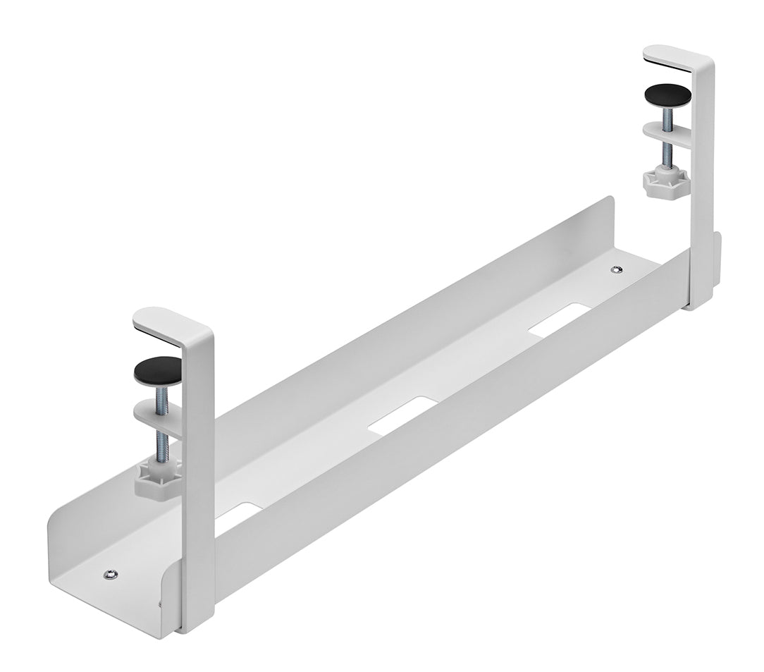 NEOMOUNTS Cable Management Tray max 5kg. clamp-on design universal white