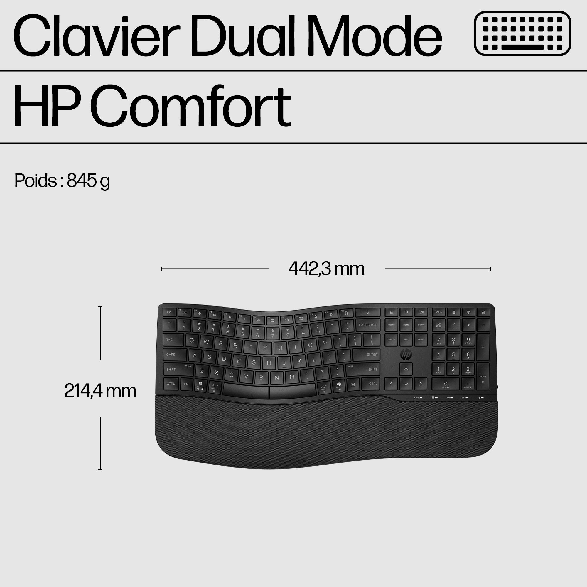 HP 680 CFT Dual-Mode KB/Mse Combo FR