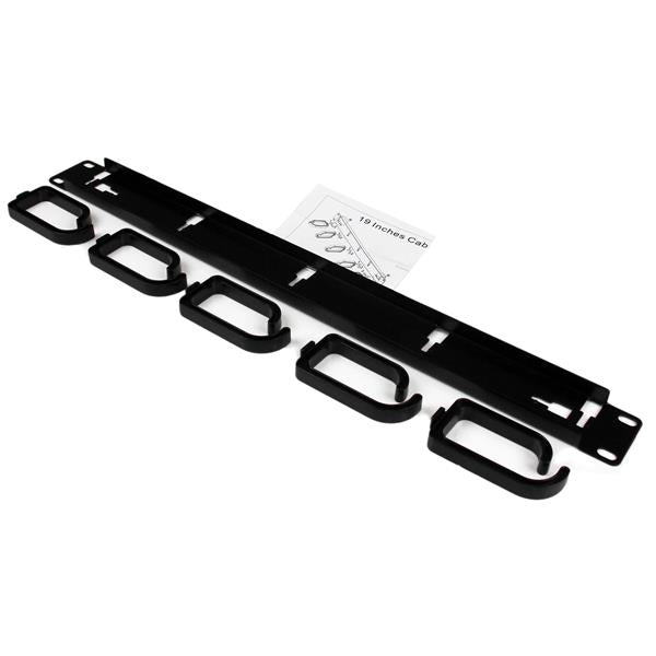 1U 19" Rackmount Cable Management Panel