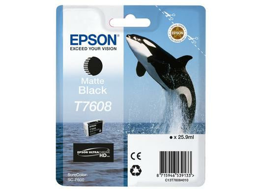 EPSON T7608 ink cartridge matte black high capacity 25 9ml 1082 pages 1-pack