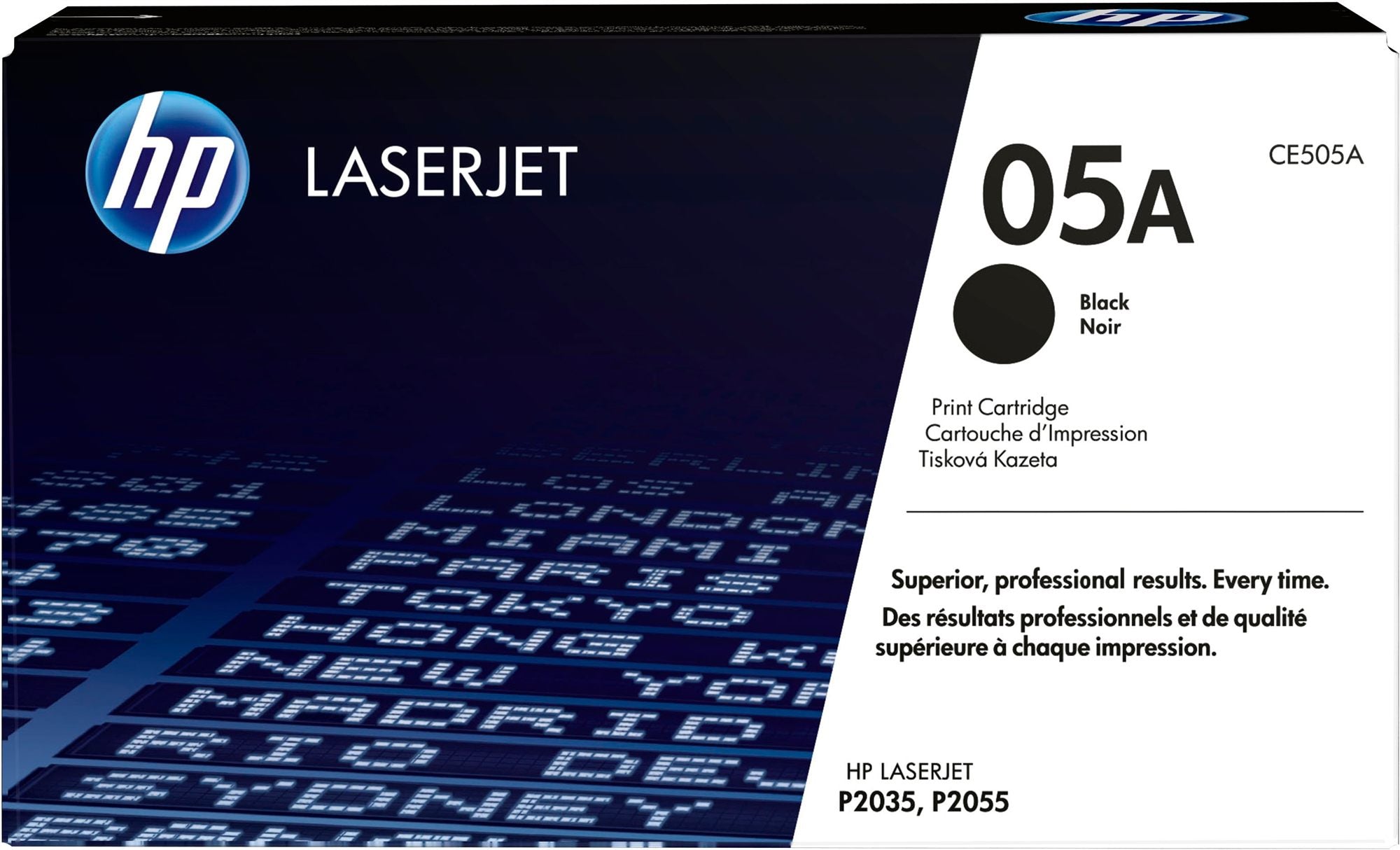 HP 05A original LaserJet Toner cartridge CE505A black standard capacity 2.300 pages 1-pack Smart Printing TechnologY