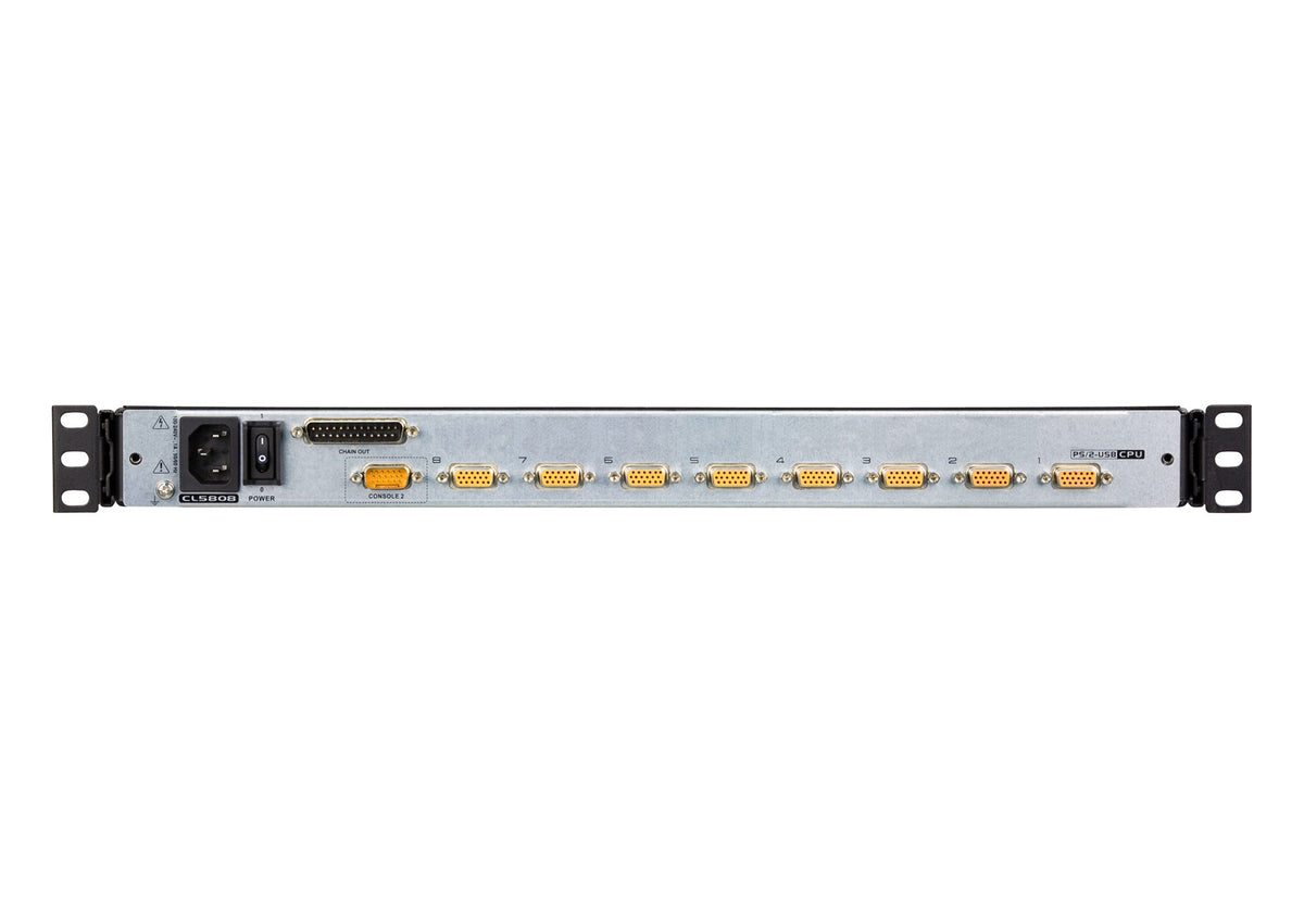"ATEN CL5808N-ATA-AG support d'ordinateurs 48,3 cm (19"") 1280 x 1024 pixels Métal, Plastique Noir 1U"