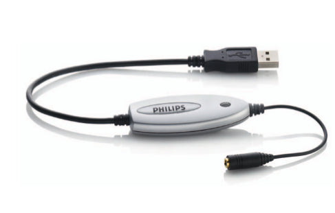 PHILIPS Adaptateur audio USB LFH9034 : stéréo, pour casques, haut-parleurs, ordi