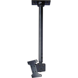 Peerless Flat Panel Ceiling Mount with Cord Management Covers For 13in29in Flat Panel Displays Weighing Up to 40 lb With 17.1331.92in (435.10 to 810.77mm) Adjustable Extension Black