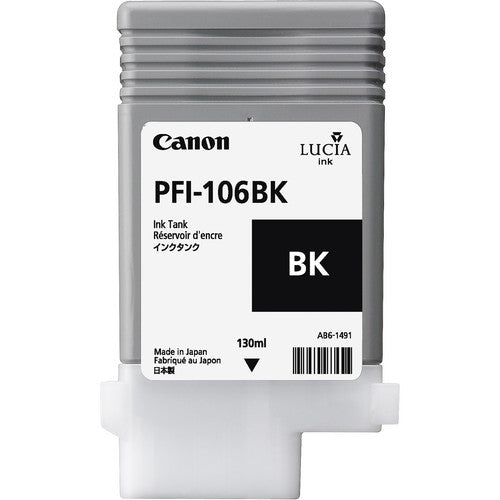 CANON PFI-106BK cartouche dencre noir capacité standard 130 ml pack de 1